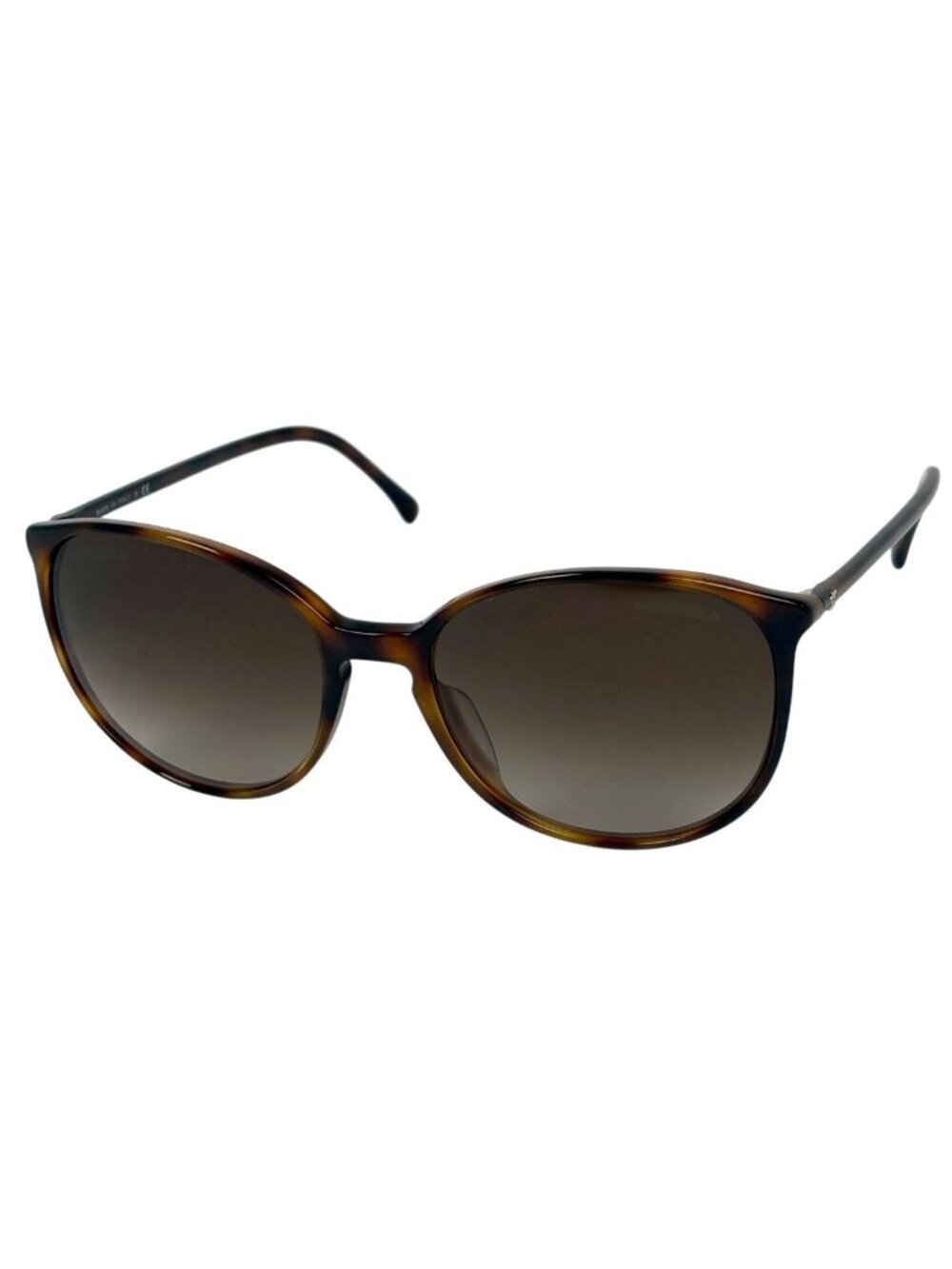 Chanel CC Logo Sunglasses Gradient Eyewear Demi Pattern Acetate Brown
